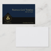 Carte De Visite Logo Or Crescent Moons (Devant / Derrière)