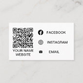 Carte De Visite Logo or floral élégant (Dos)