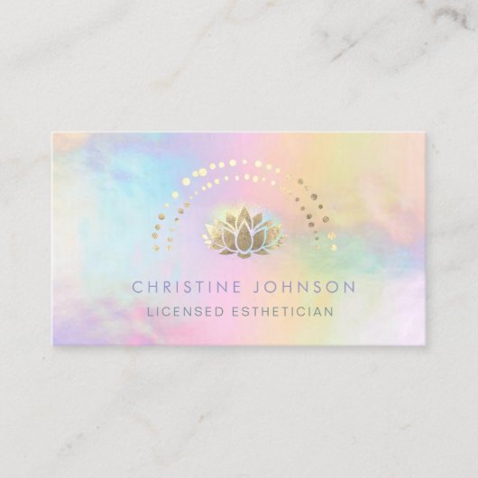 Carte De Visite logo or lotus (Devant)