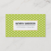 Carte De Visite Logo or MOTIF MODERNE Pot cool citron vert (Devant)