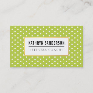 Carte De Visite Logo or MOTIF MODERNE Pot cool citron vert