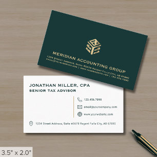 Carte De Visite Logo Or Professionnel Simple