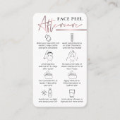 Carte De Visite Logo or rose Chimique Visage Peel Aftercare (Devant)