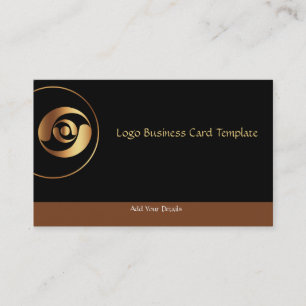 Carte De Visite Logo Or simple Cercles Or Entreprise