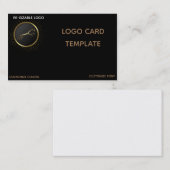 Carte De Visite Logo Or Uffington Horse (Devant / Derrière)