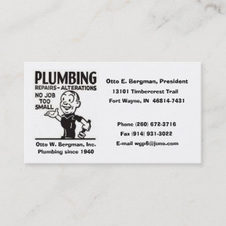 Carte De Visite Logo, Otto E. Bergman