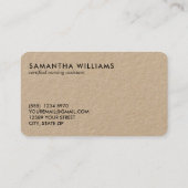 Carte De Visite Logo ou photo personnalisée CNA (Dos)