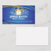 Carte De Visite Logo Outils de la maison | Plan directeur | Constr (Devant / Derrière)