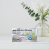 Carte De Visite Logo Outils de nettoyage Services | Salle de séjou (Debout devant)