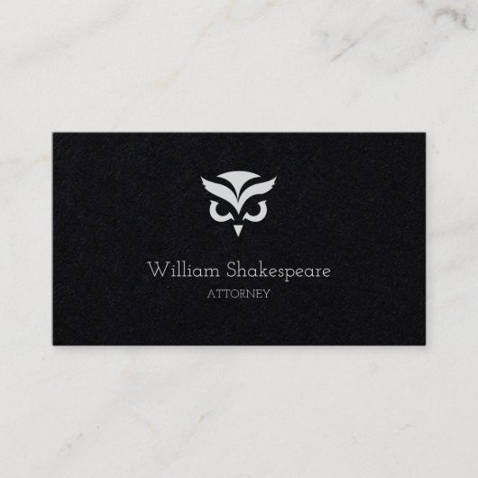 Carte De Visite Logo Owl Bird (Devant)