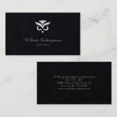 Carte De Visite Logo Owl Bird (Devant / Derrière)