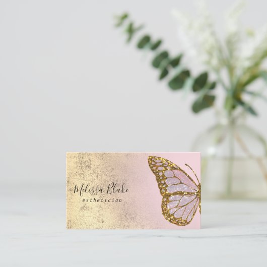 Carte De Visite logo papillon (Debout devant)