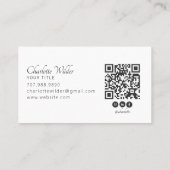 Carte De Visite Logo Papillon Céleste (Dos)