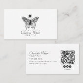 Carte De Visite Logo Papillon Céleste (Devant / Derrière)
