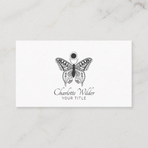 Carte De Visite Logo Papillon Céleste