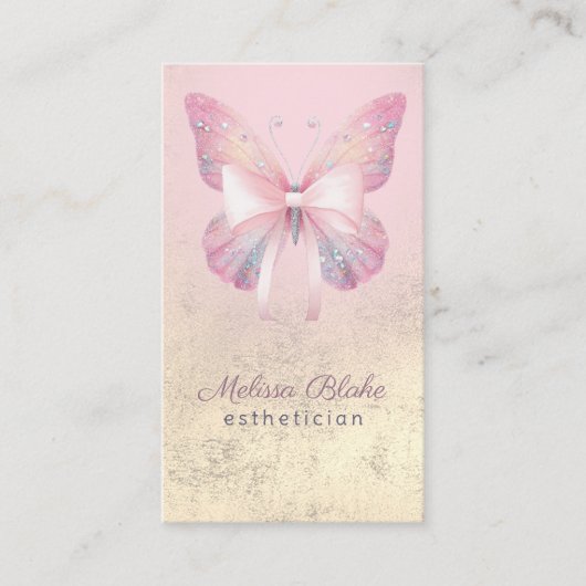 Carte De Visite logo papillon et arc (Devant)