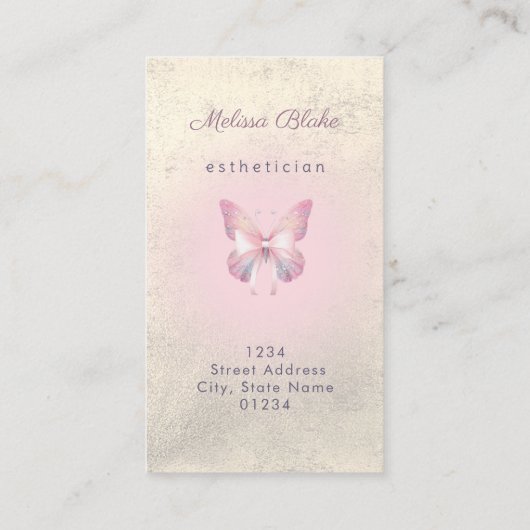 Carte De Visite logo papillon et arc (Dos)