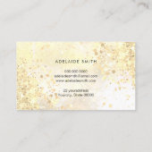 Carte De Visite logo papillon parties scintillant croustillante (Dos)