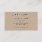 Carte De Visite Logo Papillon Simple Navy (Dos)