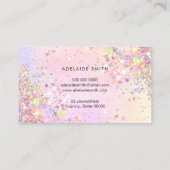 Carte De Visite logo papillon simulé parties scintillant à collant (Dos)