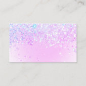 Carte De Visite logo papillon sur fausse parties scintillant merci (Dos)