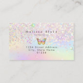 Carte De Visite logo papillon sur la conception de parties scintil (Dos)