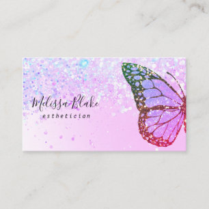 Carte De Visite logo papillon sur la conception fausse parties sci