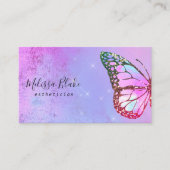 Carte De Visite logo papillon violet (Devant)