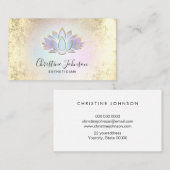 Carte De Visite logo pastel lotus (Devant / Derrière)