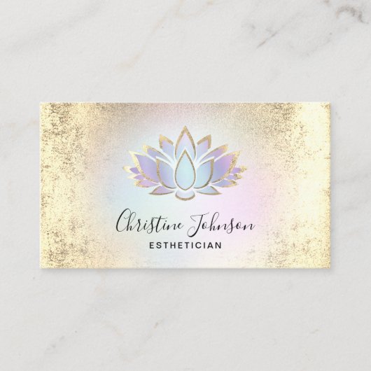 Carte De Visite logo pastel lotus (Devant)