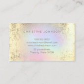 Carte De Visite logo pattes pour animaux de compagnie pastel (Dos)