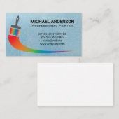 Carte De Visite Logo Peindre le pinceau (Devant / Derrière)