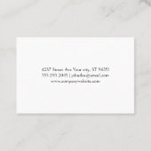 Carte De Visite Logo Peindre le pinceau | Artistique créative (Dos)