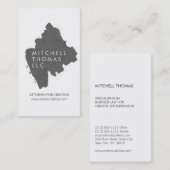 Carte De Visite Logo peint en gris (Devant / Derrière)