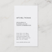 Carte De Visite Logo peint en gris (Dos)