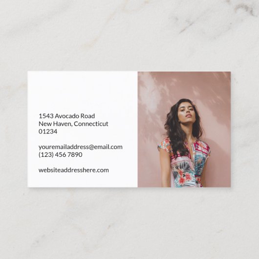 Carte De Visite Logo Perse Plum Code QR Photo Médias sociaux (Dos)