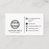 Carte De Visite Logo personnalisé (Devant)