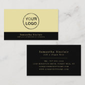 Carte De Visite Logo personnalisé - (Devant / Derrière)