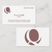 Carte De Visite Logo personnalisé (Devant / Derrière)