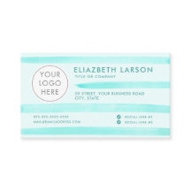 Logo personnalisé Aquarelle bleu minimaliste moder