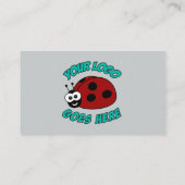 Carte De Visite Logo personnalisé bleu moderne (Dos)