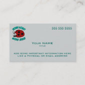 Carte De Visite Logo personnalisé bleu moderne (Devant)