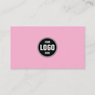 Carte De Visite Logo personnalisé Cercle Moderne Minimaliste Noir