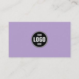 Carte De Visite Logo personnalisé Cercle Moderne Minimaliste Noir