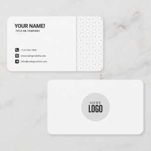 Carte De Visite logo personnalisé cercle professionnel affaires