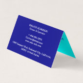 Carte De Visite Logo personnalisé (chauffage CA, Cool HV) (Dos)