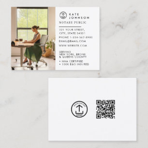 Carte De Visite Logo Personnalisé De L'Agent De Signature Notaire
