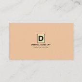 Carte De Visite Logo Personnalisé, Dentistère, Dentiste (Dos)