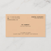 Carte De Visite Logo Personnalisé, Dentistère, Dentiste (Devant)
