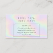 Carte De Visite Logo personnalisé des extensions pour les cils arc (Dos)